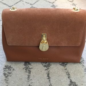 Ted Baker leather/suede cross body bag